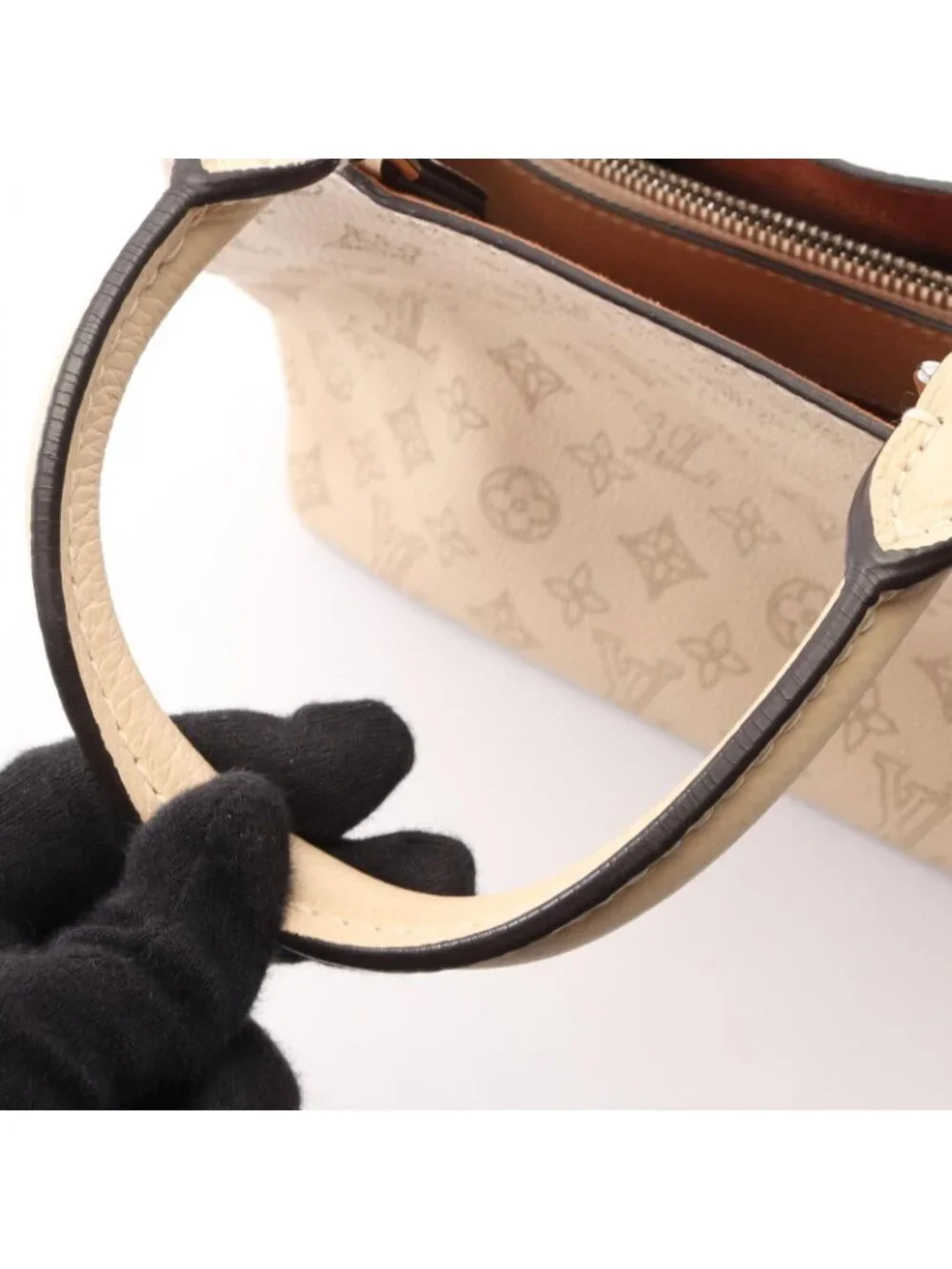 Louis Vuitton Handbag Bella Tote 2-Way Cream Leather